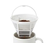 Reusable Coffee Filter - Reusable Strainer - Coffee Filter Basket with Handle, for 6-8 Capacity Cups - For Making Coffee and Tea in Home and Kitchen