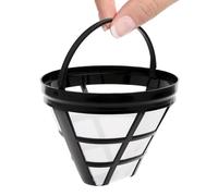 Reusable Coffee Filters,#4 Coffee Strainer and Basket Filter for Maker | Strainer for Ninja Bar Brewer Filters, 8-12 Cup Cone