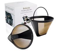 Reusable Coffee Filters for Ninja Dual Brew Coffee Maker, 2 Pack Permanent Coffee Filter #4 Replacement Compatible with Ninja Cuisinart Coffee Maker Filter