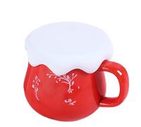 Reusable Coffee Lid - Silicone Travel Mug Lid, Leak-proof Splash Guard | Universal Fit for 12 oz 16 oz 20 oz To-Go Cups, Hot and Cold Drinks