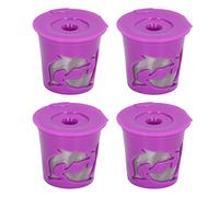 Reusable Coffee Pod:4Pcs 100ml Refillable Capsule Cup Filter,for Coffee Machine Accessories,Environmental and Durable,for Fresh Brew