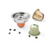 Reusable Coffee Pod Adapter for Delonghi-ENV135, VertuoLine-GCA1, BENFUCHEN Stainless Steel Converter Holder for VertuoMachine, Brewing NEspresso-Original Coffee Flavor (Brew 40ML)