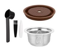 Reusable Coffee Pod Capsule Set Compatible with Nespresso Vertuo 80ml/2.7oz | Refillable Stainless Steel Coffee Capsule for Nespresso Vertuo Next Pop/VertuoLine Plus GCA1/ Delonghi ENV135 ENV150