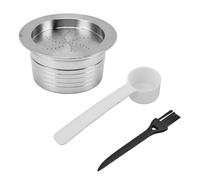 Reusable Coffee Pod Capsule Stainless Steel Filter Cup Easy Operation with Spoon Coffee Machine Accessory for Lavazza A Mio