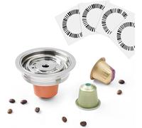 Reusable Coffee Pods Adapter Compatible with Delonghi-ENV135, VertuoLine-GCA1, BENFUCHEN Stainless Steel Converter Holder for VertuoMachine, Brewing NESpresso-OL Coffee Flavor (Brew 150ML)