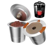 Reusable Coffee Pods, Stainless Steel Seal, Practical , Functional Office Supply, Portable Hotel Accessory, for Home Apartment Airport Lounge Break Room Routine