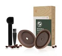 Reusable Coffee ULE Lid Coffee Pod Refillable Cap Compatible with and line ules, Silicone with a Scoop and Brush