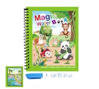 Reusable Colouring Books with Water - Painting with Water Activity Book, Portable Educational Drawing Toy, Interactive Doodle Fun | Chaos-Free Creativity Set for Girls