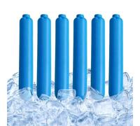 Reusable Cooling Rods - 6 Pack Freezable Beverage Chillers Ice Sticks | 15cm ABS Drink Cooling Sticks | Portable Long Lasting Ice Rods for Home Travel Camping Lunch Box Cooler