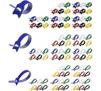 Reusable Cord Wraps - Hook and Loop Cable Organizer Straps for Electronics, Wires, Chargers - Adjustable Velcro Cable Ties for Wire Management (90, 200mm)
