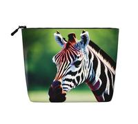 Reusable Cosmetic Bag – Travel Toiletry Organizer, Zebra and Giraffe Full-Print Design, Multi-Use Pouch for Makeup