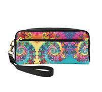 Reusable Cosmetic Makeup Bag – Dancing thanksgiving bear Print Leather Small Makeup Bag for Travel, Toiletry Organizer with Zipper, Black, One Size