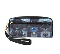 Reusable Cosmetic Makeup Bag â€“ Travel Toiletry Organizer, Cabin of The Future Full-Print Leather Small Pouch for Women