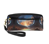 Reusable Cosmetic Makeup Bag â€“ Travel Toiletry Organizer, Wonderful Soccer Game Full-Print Leather Small Pouch for Women