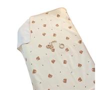 Reusable Cotton Diaper Changing Mat Leakproof & Quick Drying Pad Breathable Infant Nappy Changing for Babies