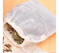 Reusable Cotton Drawstring Filter Pouches 10 Pack for Tea Brewing Spice Straining and Herbal Infusion Food Safe Material