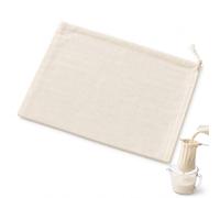 Reusable Cotton Muslin Straining Bag Fine Mesh Food Strainer Filter Bags for Nut Milk, Juice, Cheesecloth, Yogurt, Home Brewing, Hop Bags (35cm x 25cm)