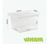 00; 25375; Clear Lid 25L Box