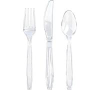 Reusable Cutlery Set | Premium Quality 50 Spoon,50 Forks,50 Knives for Outdoor, Party & More- Plastic Cutlery Reusable Washable