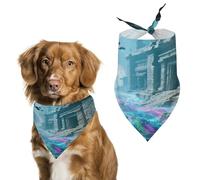 Reusable Data Torrent Triangle Pet Scarf, Dog Bandana, Polyester Fabric, Pet Bandana for Small Medium Large Dog Cat and Other Pets 27.6 * 11.8 Inches
