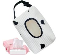 Reusable Design Wipes Pouch, Baby Wipes Storage Bag, Portable Wipe Container, Decorative Wet Wipe Pouches 20 x 12 x 8 cm for Babies Cleaning Needs, Indoor, Outdoor, Travel, Khaki, Red, Black Colour