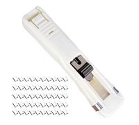 Reusable Desktop Stapler,Document Organizing Binder Clamp,Mini Push Stapler Clamp Staplers - Office School Classroom Study Paperwork Stapling Organizing Filing Scrapbooking Travel