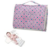 Reusable Diaper Changing pad with Tissue Pocket Evil Eye Pink Simple Diaper mat Changing pad Travel for Newborns Girl & Boy cambiadores de pa?ales para Bebes