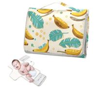 Reusable Diaper Changing Pads with Tissue Pocket Fruit Banana Floral Leaf Yellow Cyan Portable Changing pad for Baby with Built-in Pillow cambiadores de pa?ales para Bebes