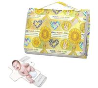 Reusable Diaper Changing Pads with Tissue Pocket Peace Love Cure Childhood Cancers Awareness Diaper Changing pad Travel with Built-in Pillow cambiadores de pa?ales para Bebes