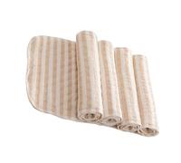 Reusable Diaper Liners 4pcs 3 Layer Organic Cotton Brown