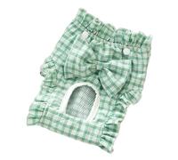 Reusable Dog Diapers Female,Soft Female Puppy Pant | Adjustable Pet Diapers in Plaid, Belly Wraps for Small Dogs Heat Period Excitable Urination