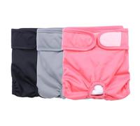 Reusable Dog Nappies Female Small, 3PCS Washable Dog Period Pants in Season, Aitmexcn Super Absorbent Breathable Dog Diapers-Grey-M