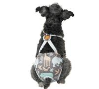 Reusable Dog Nappies - Waschbare Hundewindeln, Hundehygienehosen Mit Geschirr Wiederverwendbar | Läufigkeitswindeln Mit Hosenträgern Für Hündinnen | Bei Harninkontinenz Reisen Zuhause Wohnung Outdoor