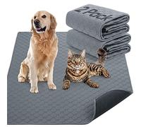 Reusable Dog Training Pads, 2 Pack Washable puppy training pads, Super Absorbent Waterproof Dog Mat Pee Pads for Dogs, Fast Drying Training Pads for Home, Car, Travel (60cm*50CM)