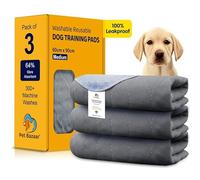 Reusable Dog Training Pads, Washable Puppy Pads, Super Absorbent Waterproof Dog Mat Pee Pads for Dogs, Fast Drying Training Pads for Home, Car, Travel, 60 x 90 cm
