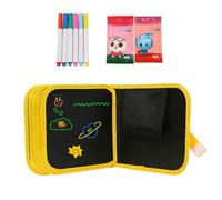 Reusable Doodle Book | Erasable Drawing Pad | Paint Book with 12 Markers, for Kids, Travel, School, Classroom, Learning