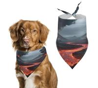 Reusable Doomsday Wasteland Triangle Pet Scarf, Dog Bandana, Polyester Fabric, Pet Bandana for Small Medium Large Dog Cat and Other Pets 27.6 * 11.8 Inches