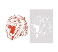 Reusable Dragon Stencils,18x26cm Animal Lion Dragon Tiger Reusable Stencil for Painting on Wood,Wall,Fabric,Rock,Sign,DIY Art Projects,Animal Template Style 1