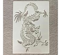 Reusable Dragon Stencils,26x18cm Zoo Animals Horse Dragon Lion Stencils for Wood Wall Card Rock Wood Signs Coasters Canvas Home Décor Style 1