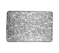 Reusable Drawing Cover - 100x150cm Measurement, Dreamy Painting Bedding Wrap, Quirky Quirky Pattern Cloth | Tiny tots Kids Adults Classroom Playroom Nursery Bedroom Party Activity