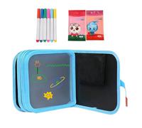 Reusable Drawing Pad, Erasable Pad, Drawing Pad with 12 Felt Tip Pens | For Art Activities, Travel, School, Classroom, Play and Learning