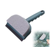 Reusable Dual-use Cleaning Brush, 2 in 1 Double-sided Window Cleaning Brush, Window Squeegee, Window Glass Cleaner Sponge Brushes, Multipurpose Cleaning Tool for Window, Bathroom, Kitchen (Green)