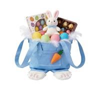 Reusable Easter Bunny Bag, Rabbit Overalls Shape Storage Pouch, Easter Treat Bags, Egg Hunting Party, Family Gatherings Holiday, Celebration Supplies Table Decor, Kids Adults Fun Use