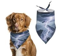 Reusable Electromagnetic Storm Canyon Triangle Pet Scarf, Dog Bandana, Polyester Fabric, Pet Bandana for Small Medium Large Dog Cat and Other Pets 27.6 * 11.8 Inches