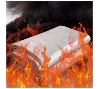 Reusable Emergency Fire Blanket, Large Fiberglass Fire Suppression Mat for Home, Kitchen, Car, and Office Use