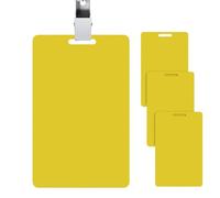 Reusable Erasable Badge - Mini Whiteboard Clip PP | Portable Vertical Note Pad | Office Office School Hospital Organization Accessory | Teacher Doctor Nurse Planning Holder | Clipboard
