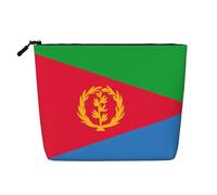 Reusable Eritrean Flag Print Cosmetic Makeup Bag - Travel Toiletry Organizer, Multi-Use Pouch for Women's Daily Storage