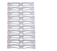 Reusable Eyebrow Template - 12pcs Eyebrow Stencil Set - Multi-Purpose Shaping Tool for Parties, Dating, Travel, and Proms