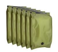 Reusable Fabric Vacuum Bags for Travel Clothes - Compression Travel Essentials with No Pump - Manual Exhaust, Tear-Resistant Oxford Cloth for Luggage, Closet & Packing Organization (Olive Drab - 6S)
