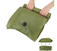 Reusable Fabric Vacuum Seal Bags for Clothing - Compression Travel Essentials with No Pump - Manual Exhaust,Tear-Resistant Oxford Cloth for Luggage,Closet & Packing Organization (Military Green-1S)